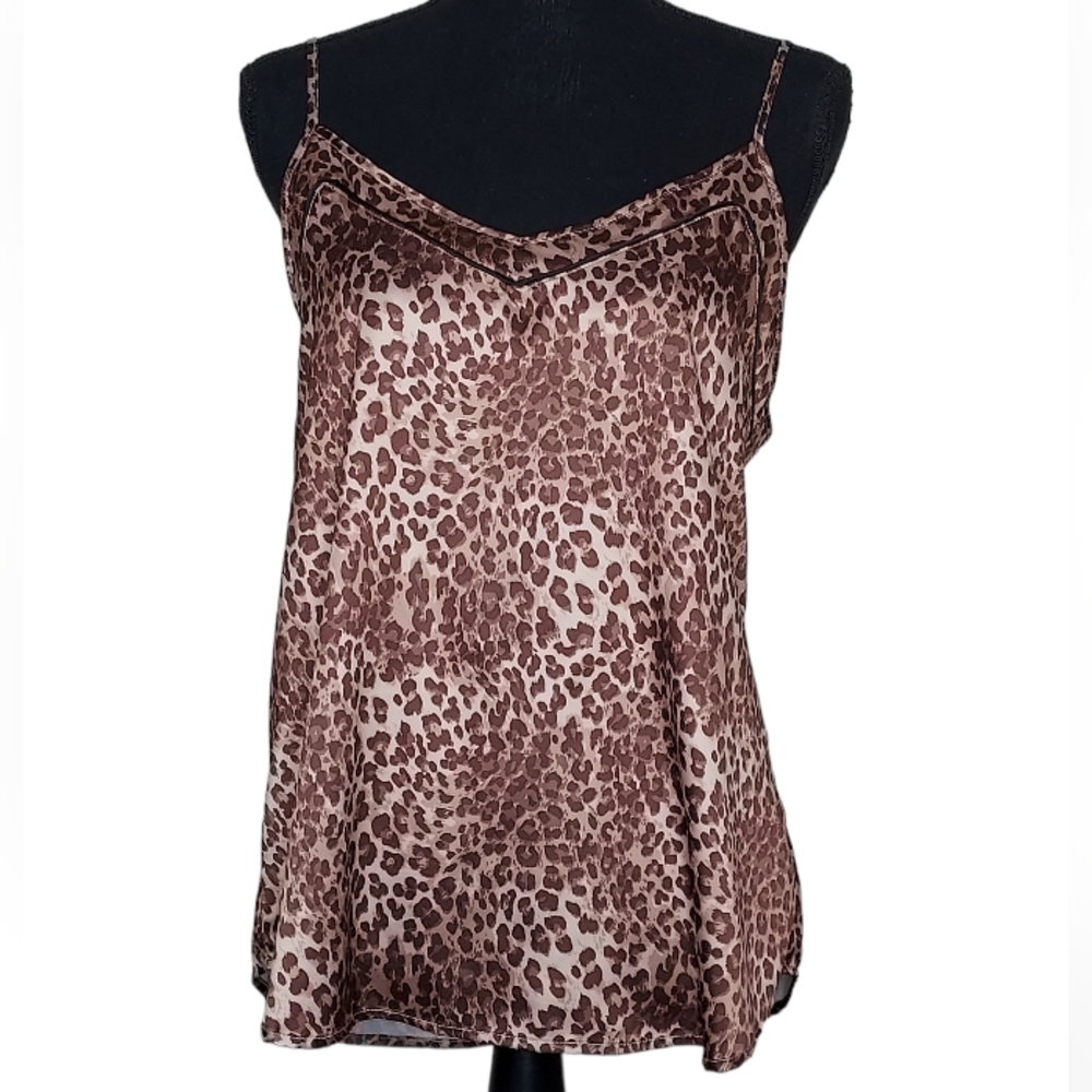 Sweet Treasures Silky Leopard Print Camisole Size Medium